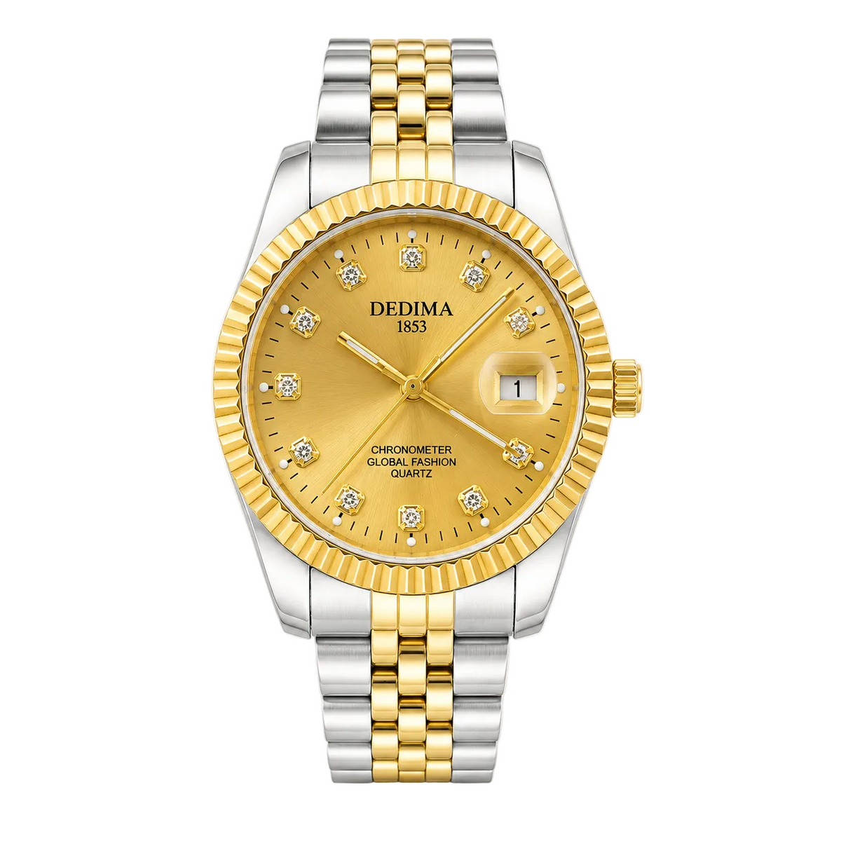 DEDIMA Two-Tone Gold Men’s Watch
