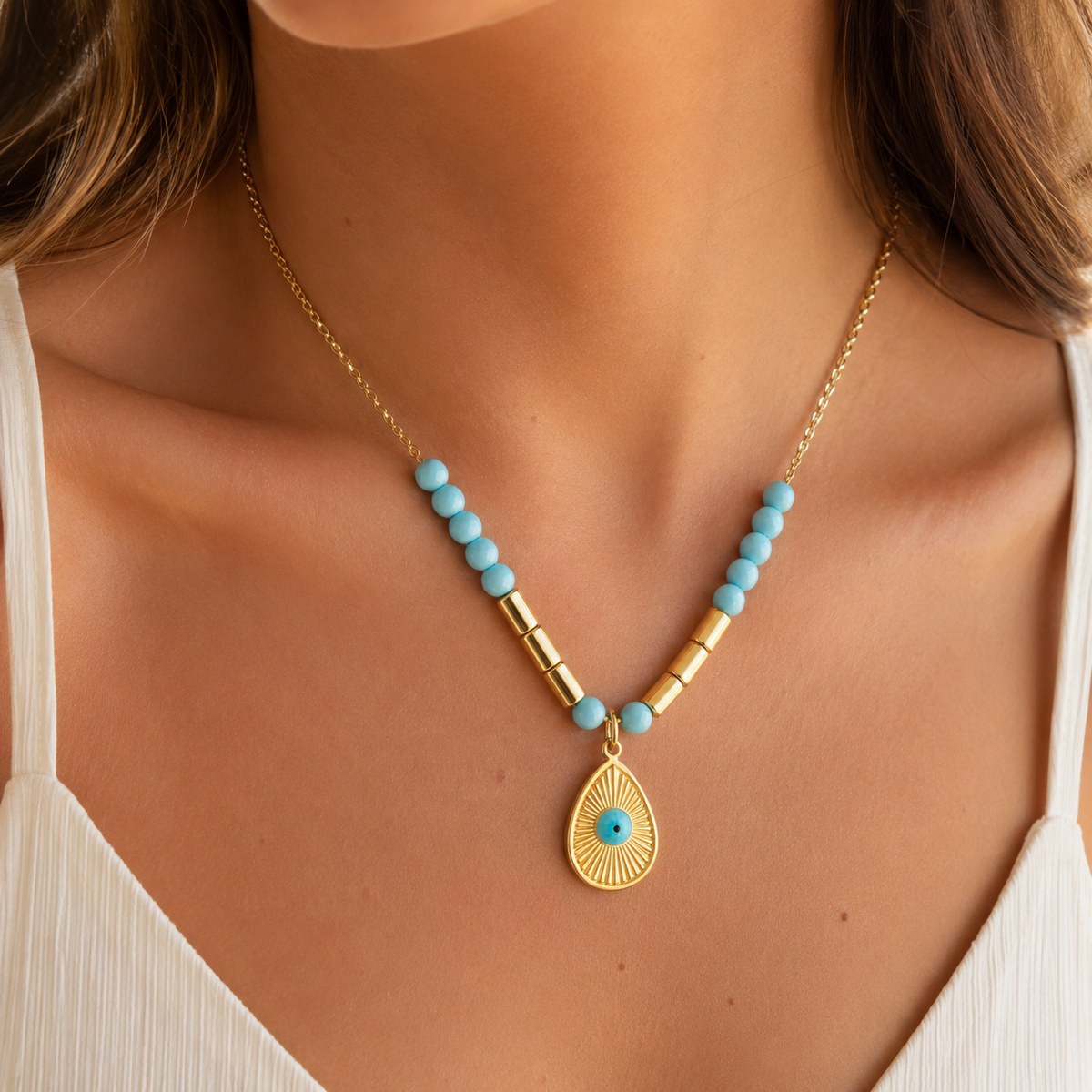 Azure Eye Necklace