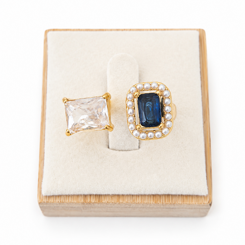 Celeste Sapphire Duo Ring