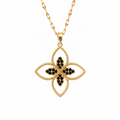 Noir Fleur Necklace