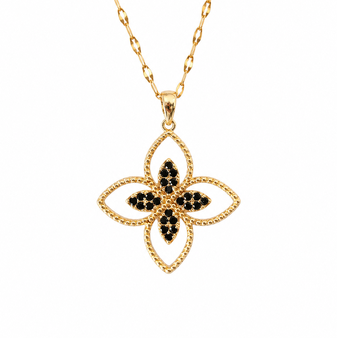 Noir Fleur Necklace