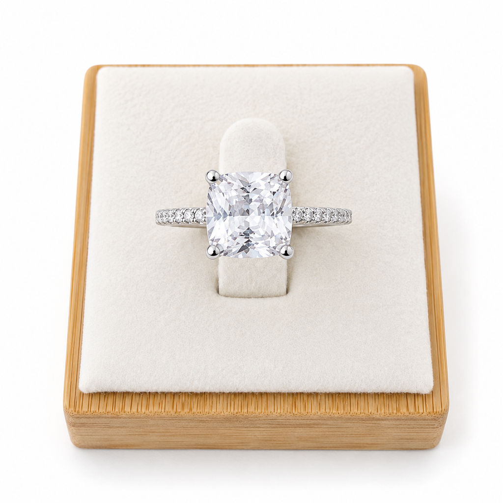 Radiant Cushion Ring