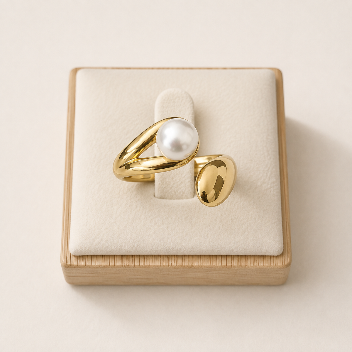 Pear Gold Ring