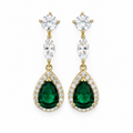 Emerald Elegance Drop Earrings