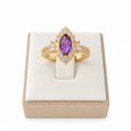 Amethyst Glow Ring