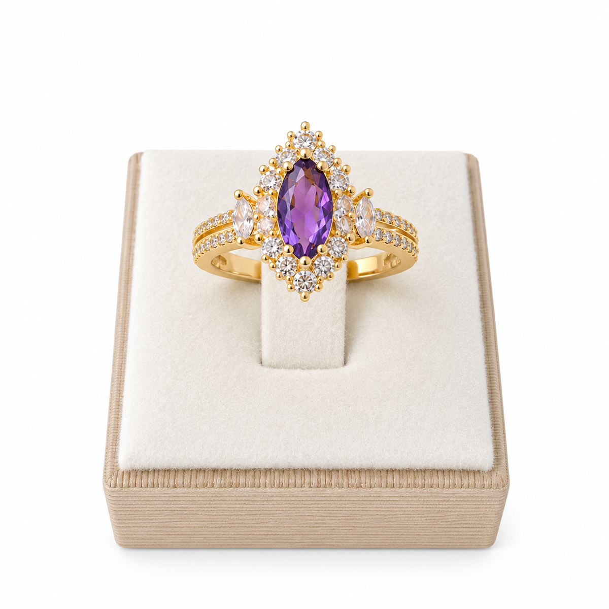 Amethyst Glow Ring