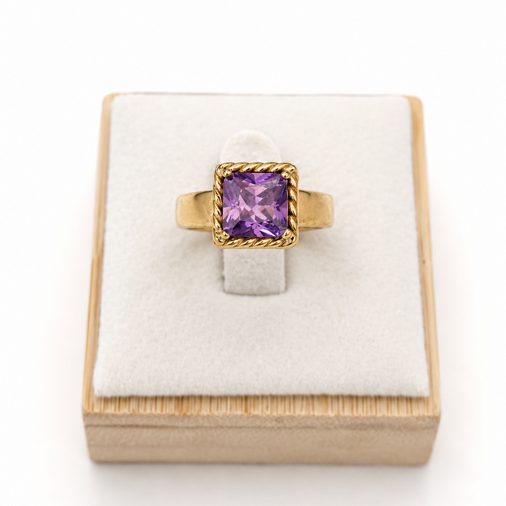 Amethyst Glow Ring