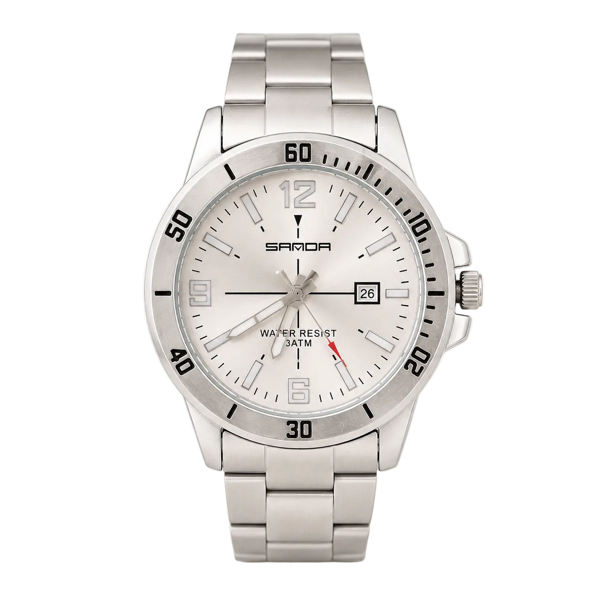 SAMDA Silver Men’s Watch