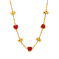 Amora Ruby Heart Necklace