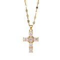 Crystal Zircon Cross