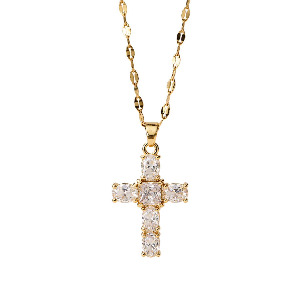 Crystal Zircon Cross