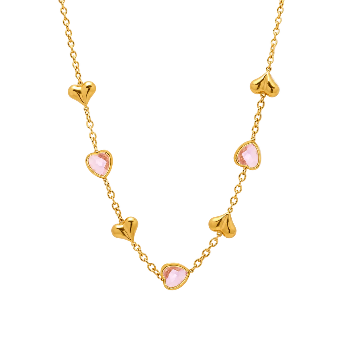 Amora Blush Heart Necklace
