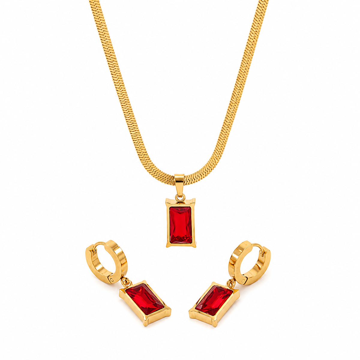 Ruby Glow Jewelry Set