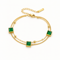 Esmeralda Double Chain Bracelet