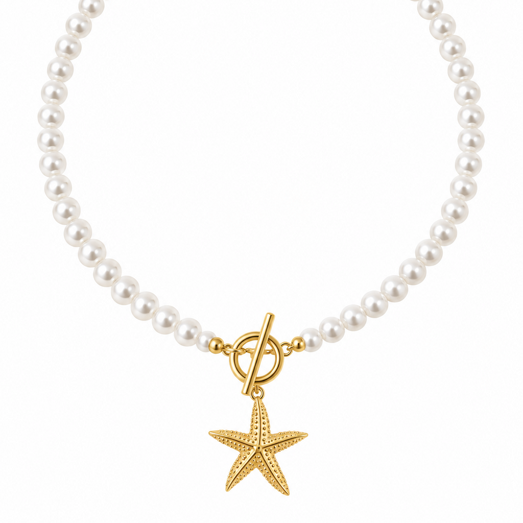 Pearl Starfish Necklace