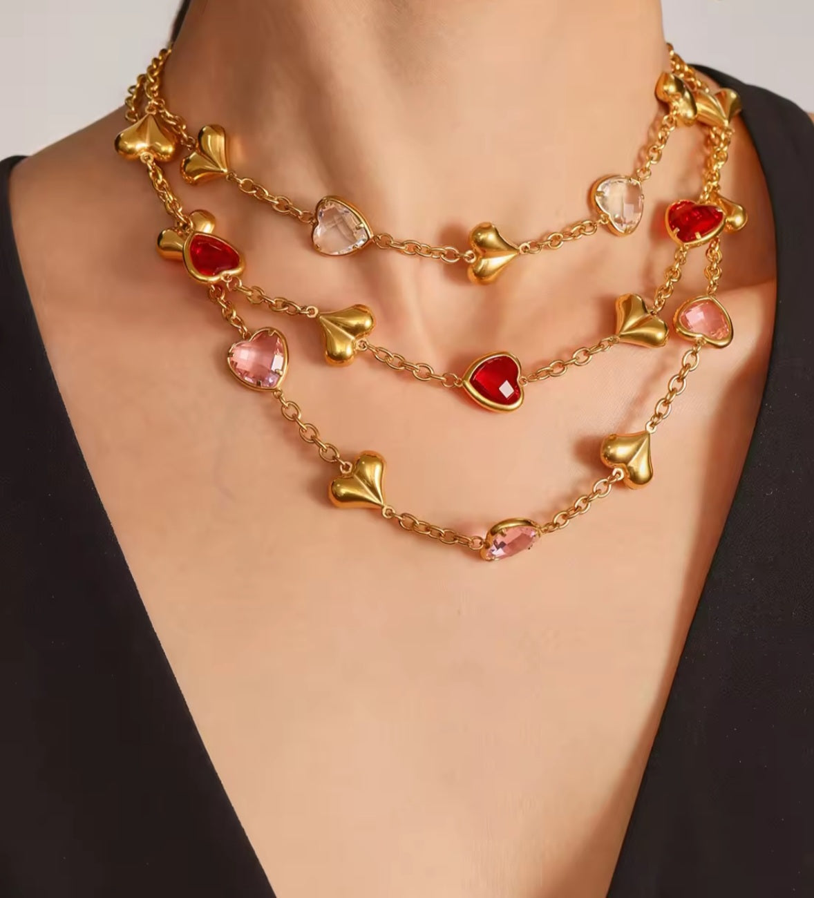 Amora Blush Heart Necklace