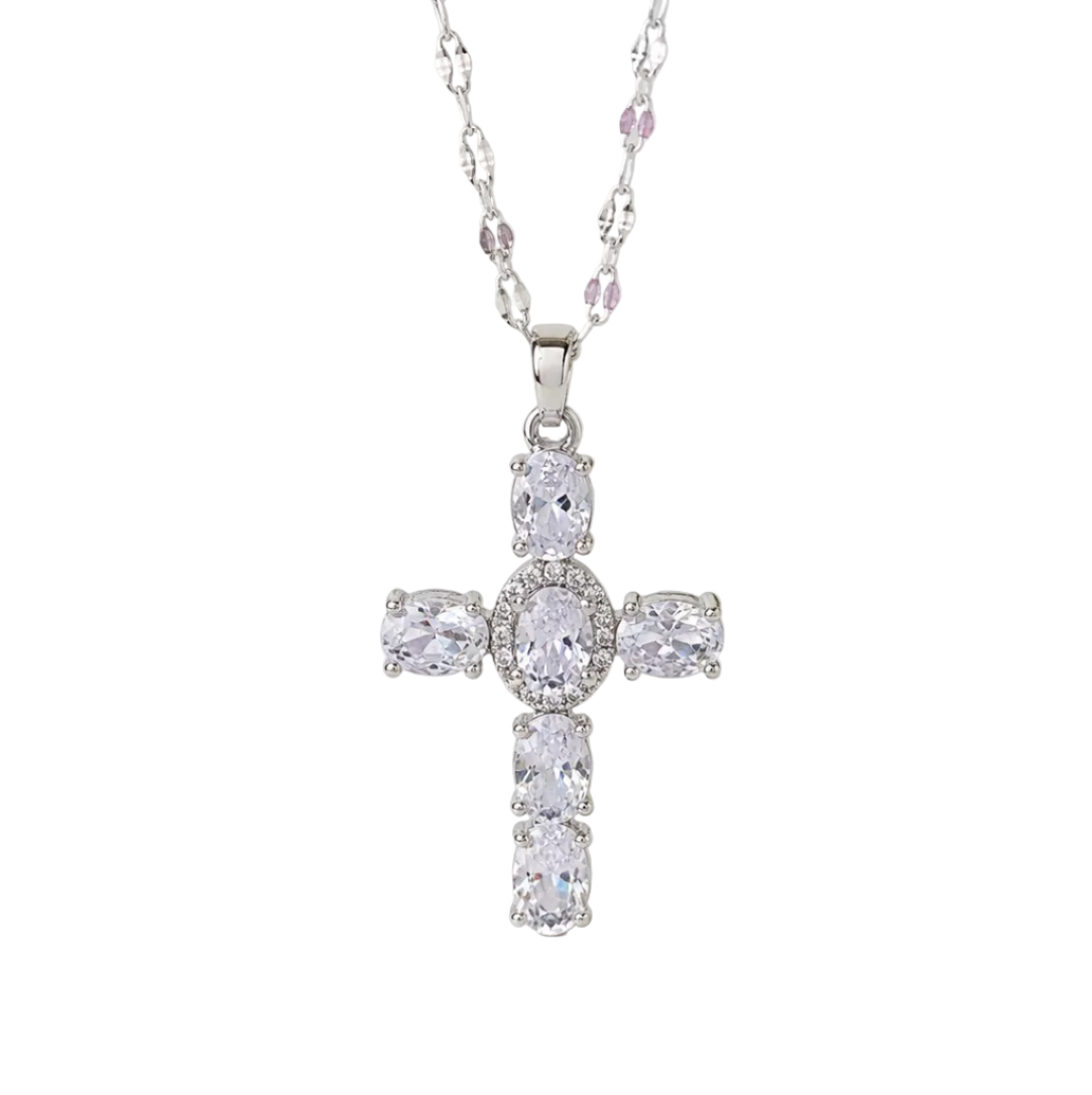 Crystal Cross Necklace