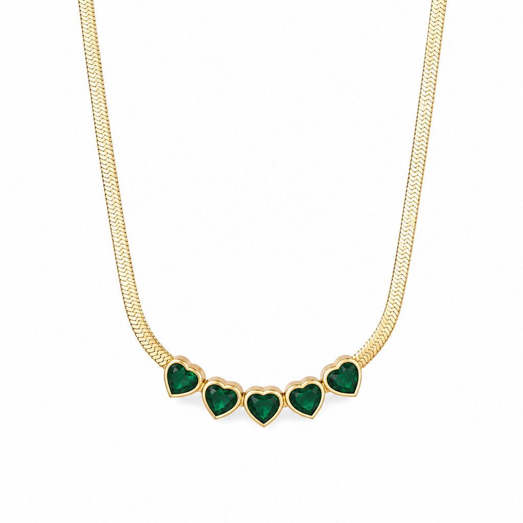 Emerald Heart Necklace