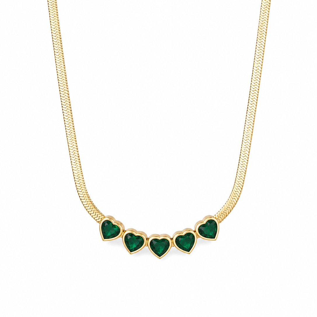 Emerald Heart Necklace