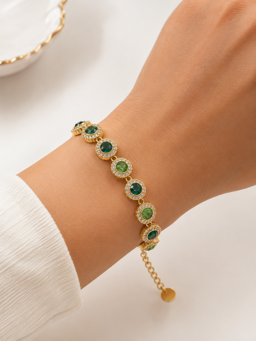 Emerald Glow Bracelet