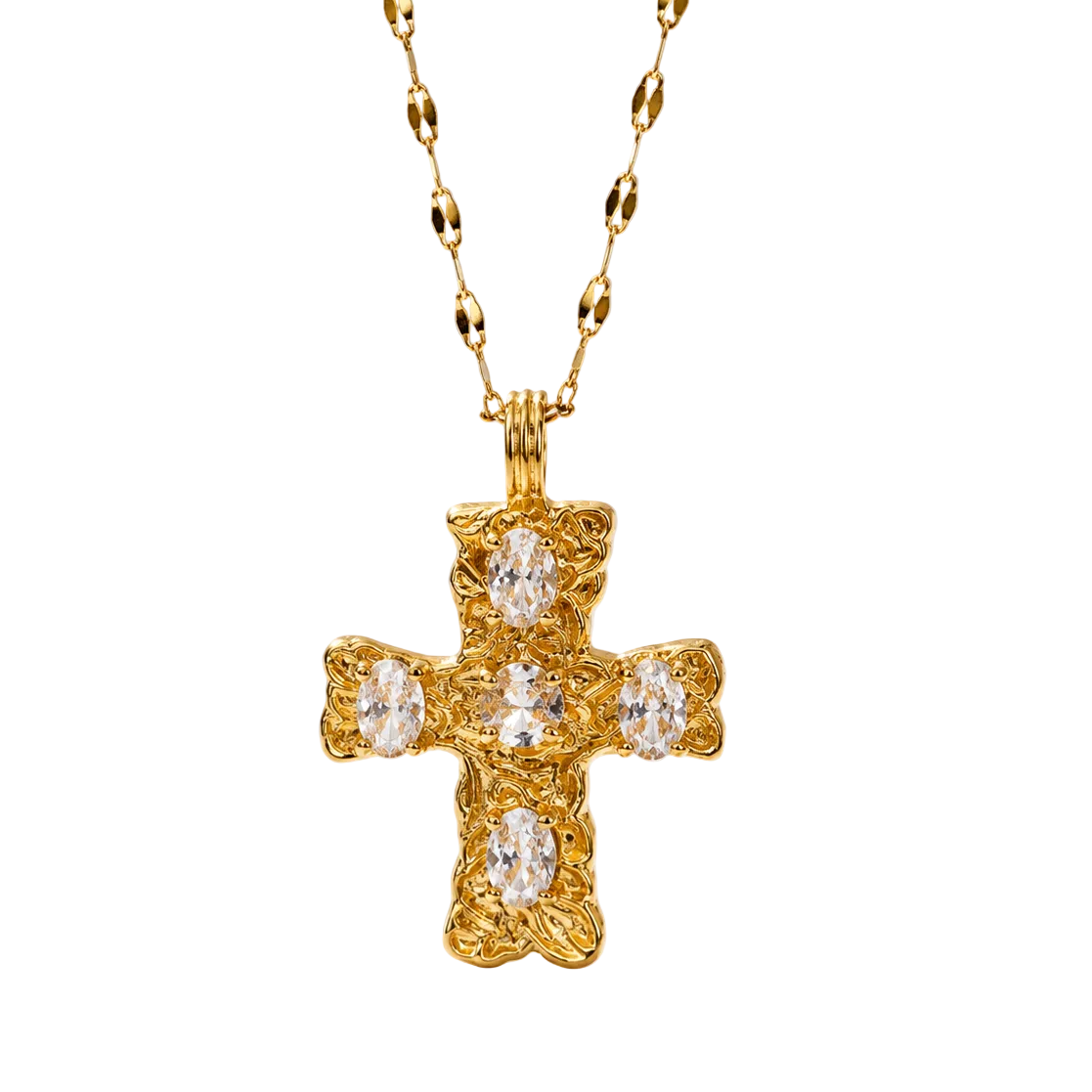 Golden Crystal Cross