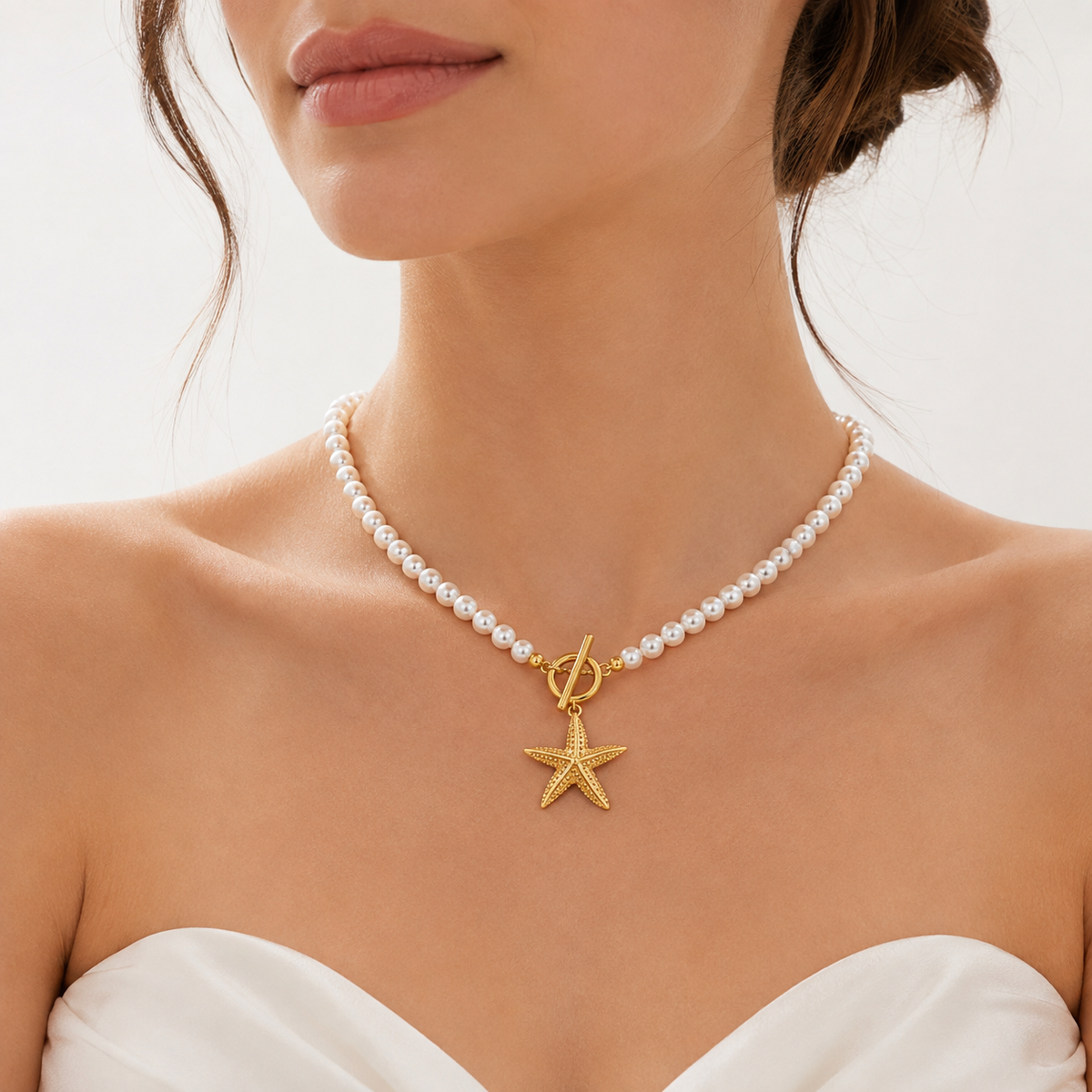 Pearl Starfish Necklace