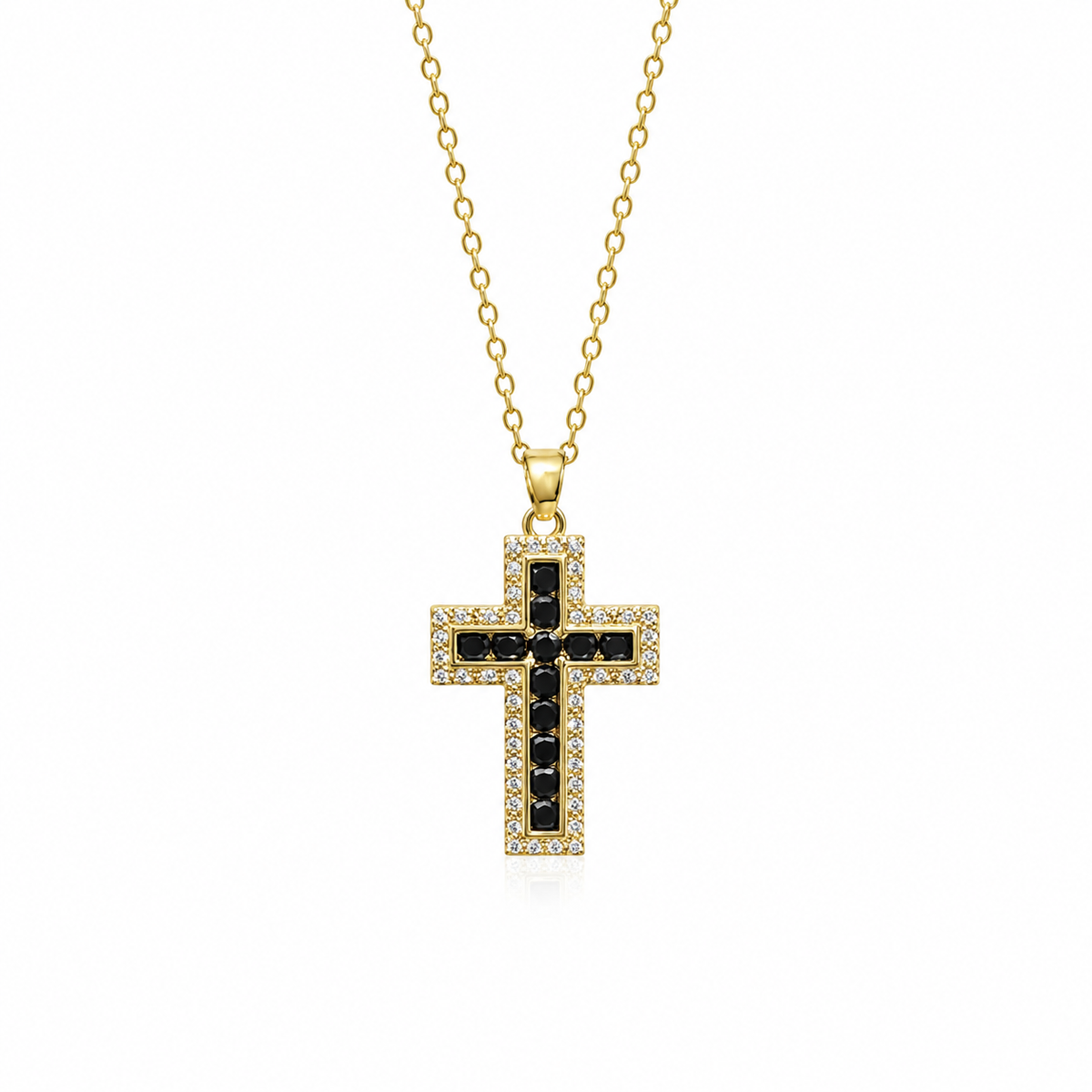 Noir Cross Necklace